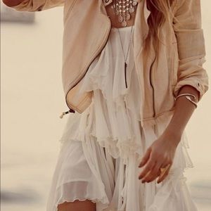 Free People Ruffled Mini Dress